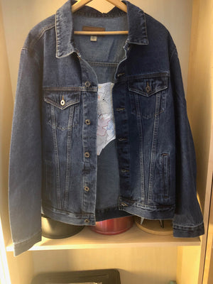 Denim Jacket - Eagle Clutching Flag