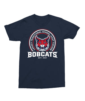 Legacy Traditional School East Tucson - Navy Mascot/Round Desing Spirit Shirt