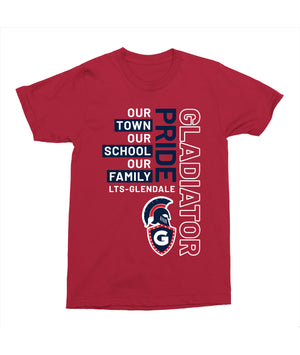 Legacy Traditional School Glendale - Red Mascot Pride Spirit Shirt
