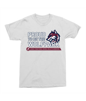 Legacy Traditional School Kelley - Mascot Proud White Spirit Shirt