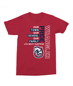 Legacy Traditional School West Suprise - Mascot Pride Red Spirit Day Shirt